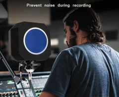 High Density Noise Cancelling Microphone Dome + Pop-Filter